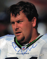 Robbie Tobeck Autographed 8x10 Photo Seattle Seahawks MCS Holo #63043