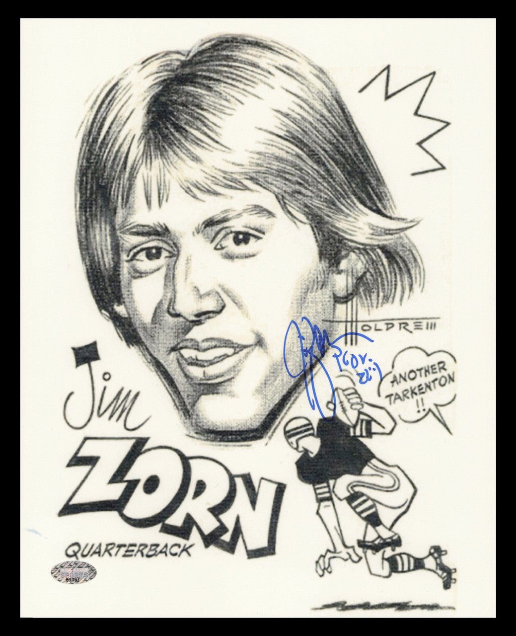 Jim Zorn Autographed 8x10 Photo Seattle Seahawks MCS Holo #63067