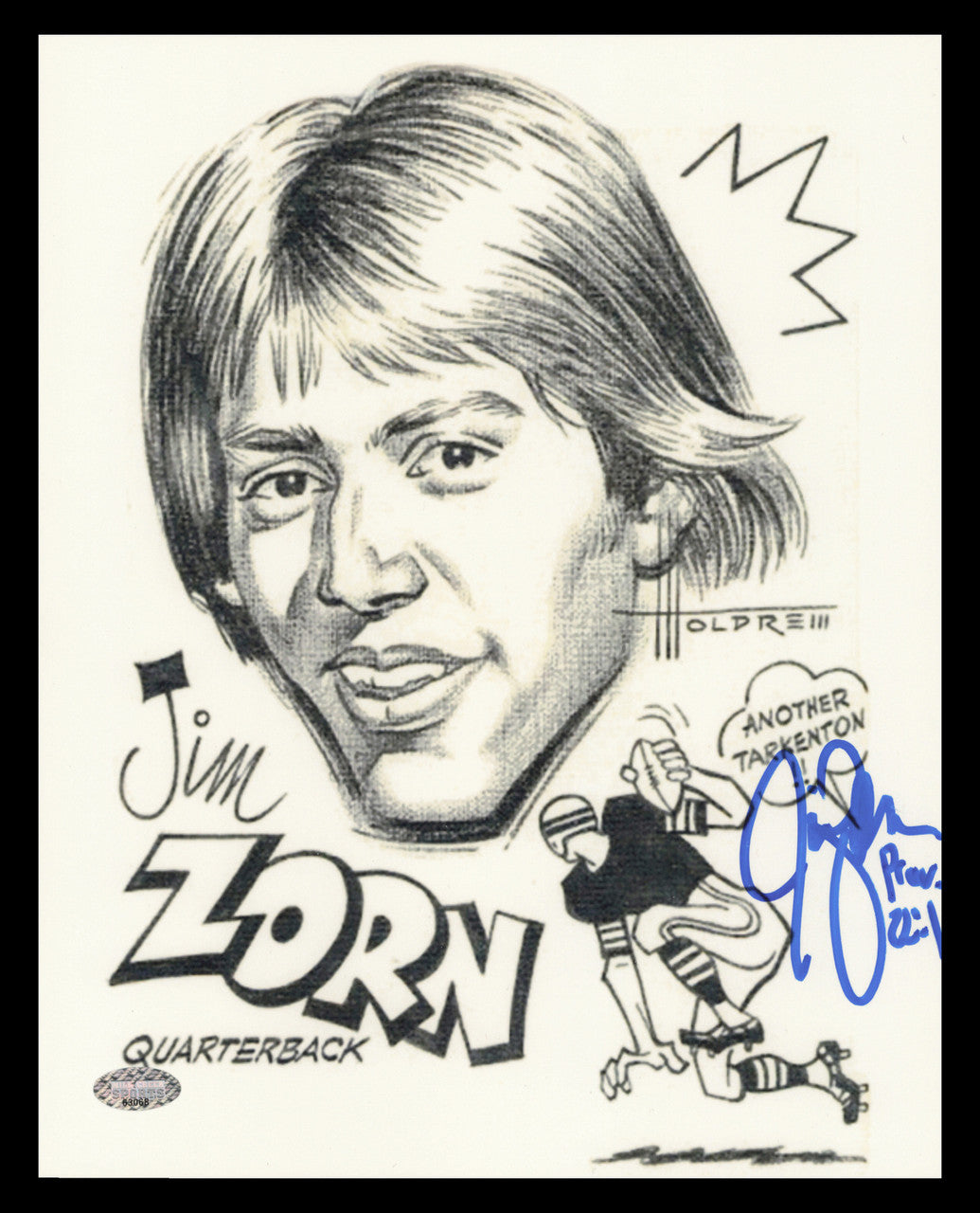 Jim Zorn Autographed 8x10 Photo Seattle Seahawks MCS Holo #63068