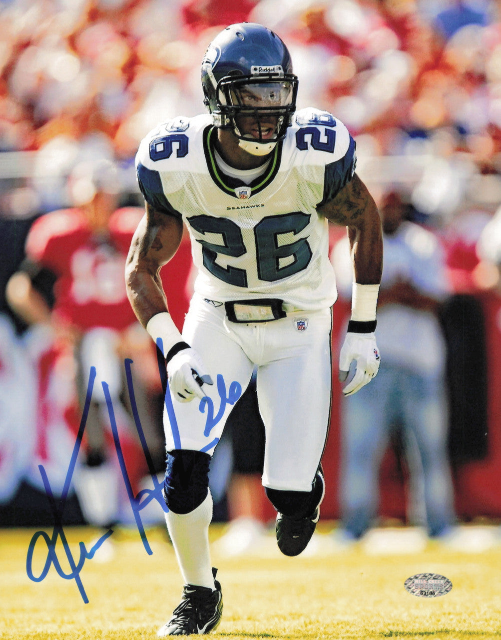 Ken Hamlin Autographed 8x10 Photo Seattle Seahawks MCS Holo #63105