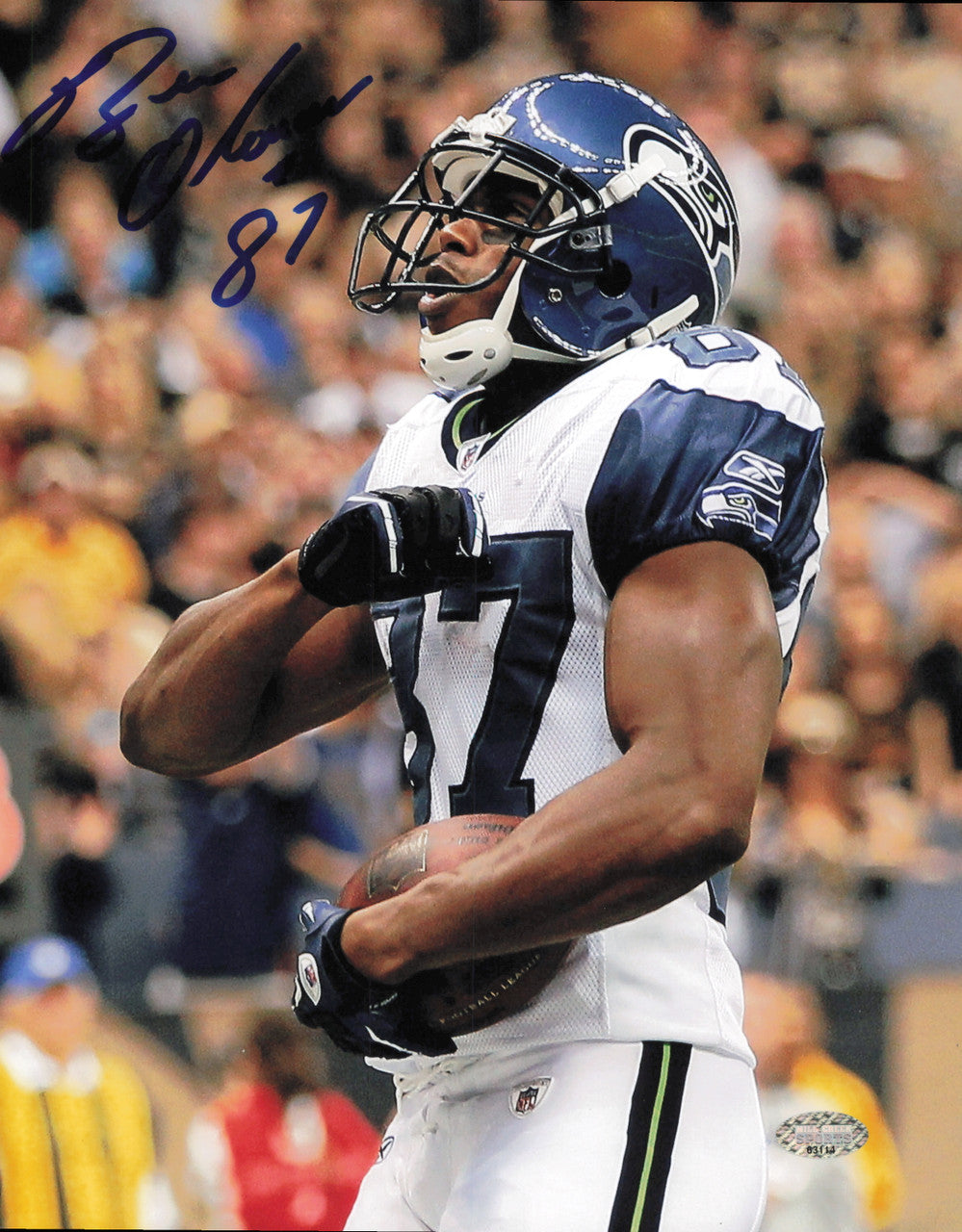 Ben Obomanu Autographed 8x10 Photo Seattle Seahawks MCS Holo #63114