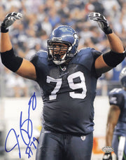 Red Bryant Autographed 8x10 Photo Seattle Seahawks MCS Holo #63120