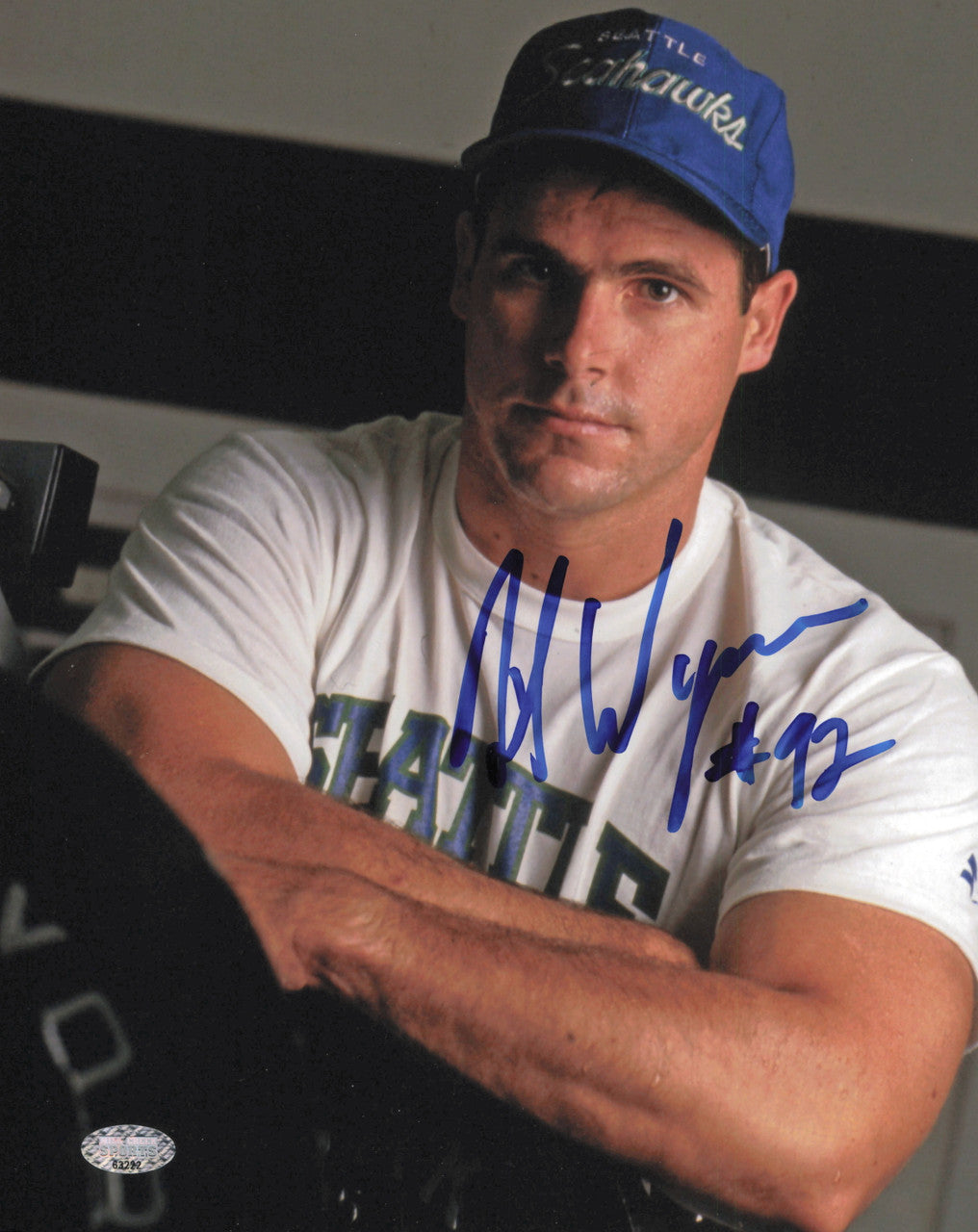 Dave Wyman Autographed 8x10 Photo Seattle Seahawks MCS Holo #63222
