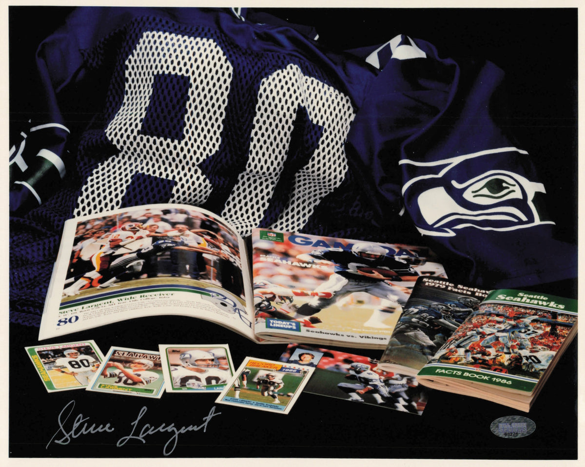 Steve Largent Autographed 8x10 Photo Seattle Seahawks MCS Holo #63276