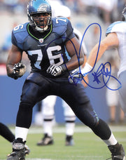 Russell Okung Autographed 8x10 Photo Seattle Seahawks MCS Holo #63330