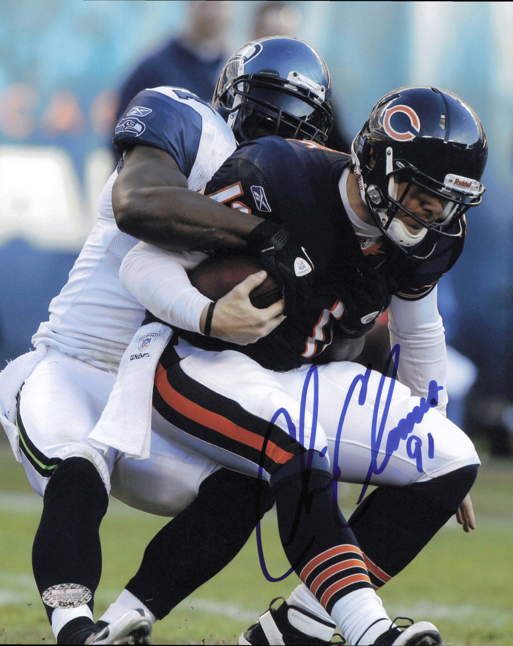Chris Clemons Autographed 8x10 Photo Seattle Seahawks MCS Holo #63344