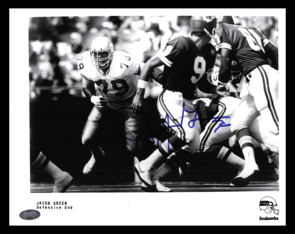 Jacob Green Autographed 8x10 Photo Seattle Seahawks MCS Holo #63418