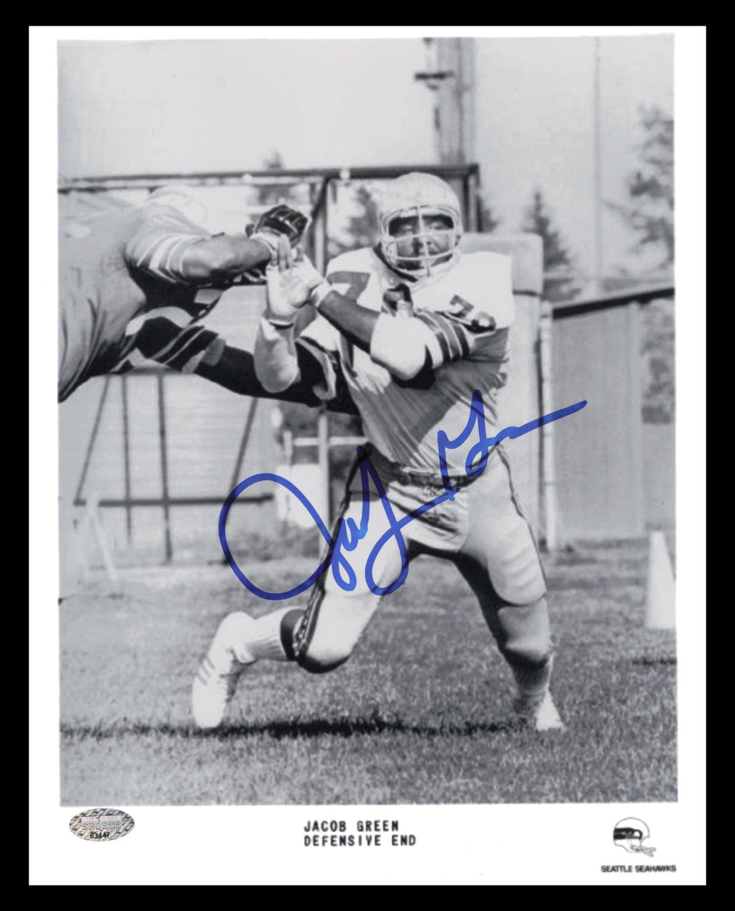Jacob Green Autographed 8x10 Photo Seattle Seahawks MCS Holo #63447