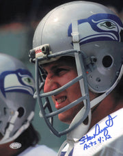 Steve August Autographed 8x10 Photo Seattle Seahawks MCS Holo #63456