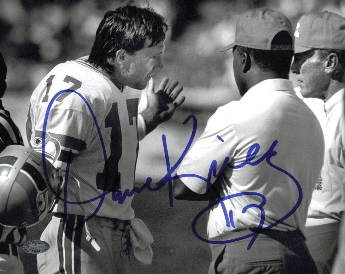 Dave Krieg Autographed 8x10 Photo Seattle Seahawks MCS Holo #63474