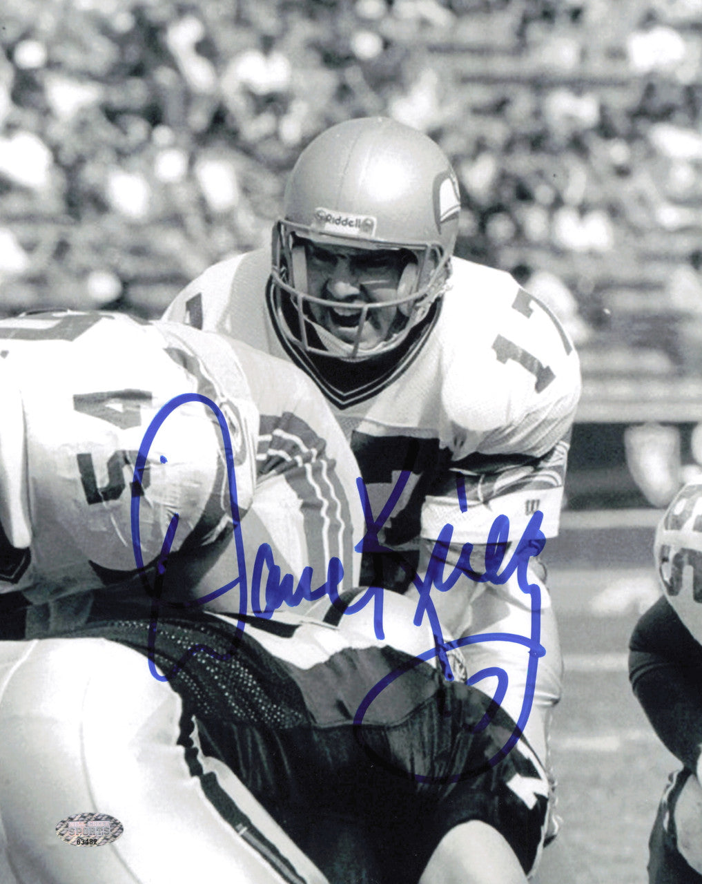 Dave Krieg Autographed 8x10 Photo Seattle Seahawks MCS Holo #63482