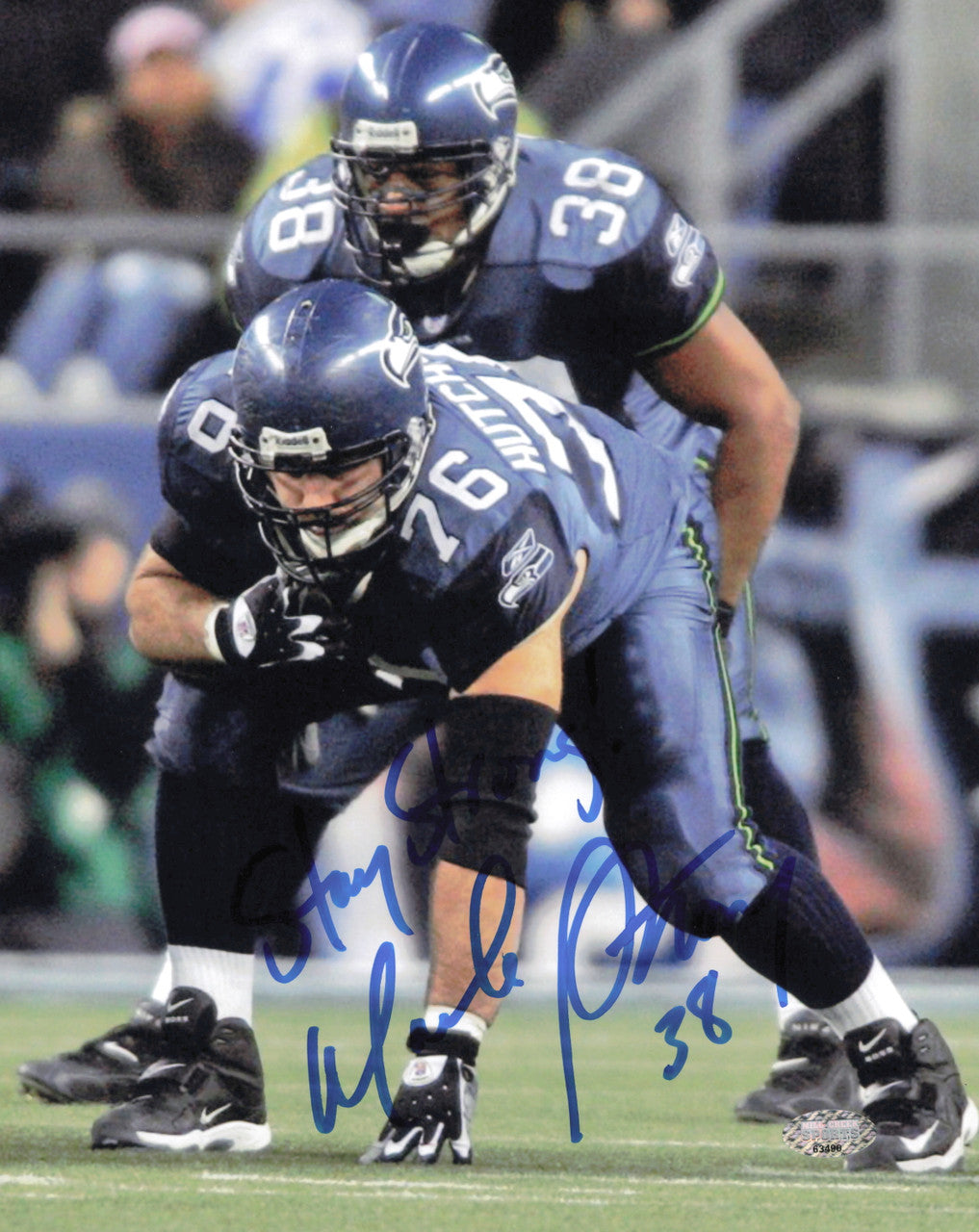 Mack Strong Autographed 8x10 Photo Seattle Seahawks MCS Holo #63490