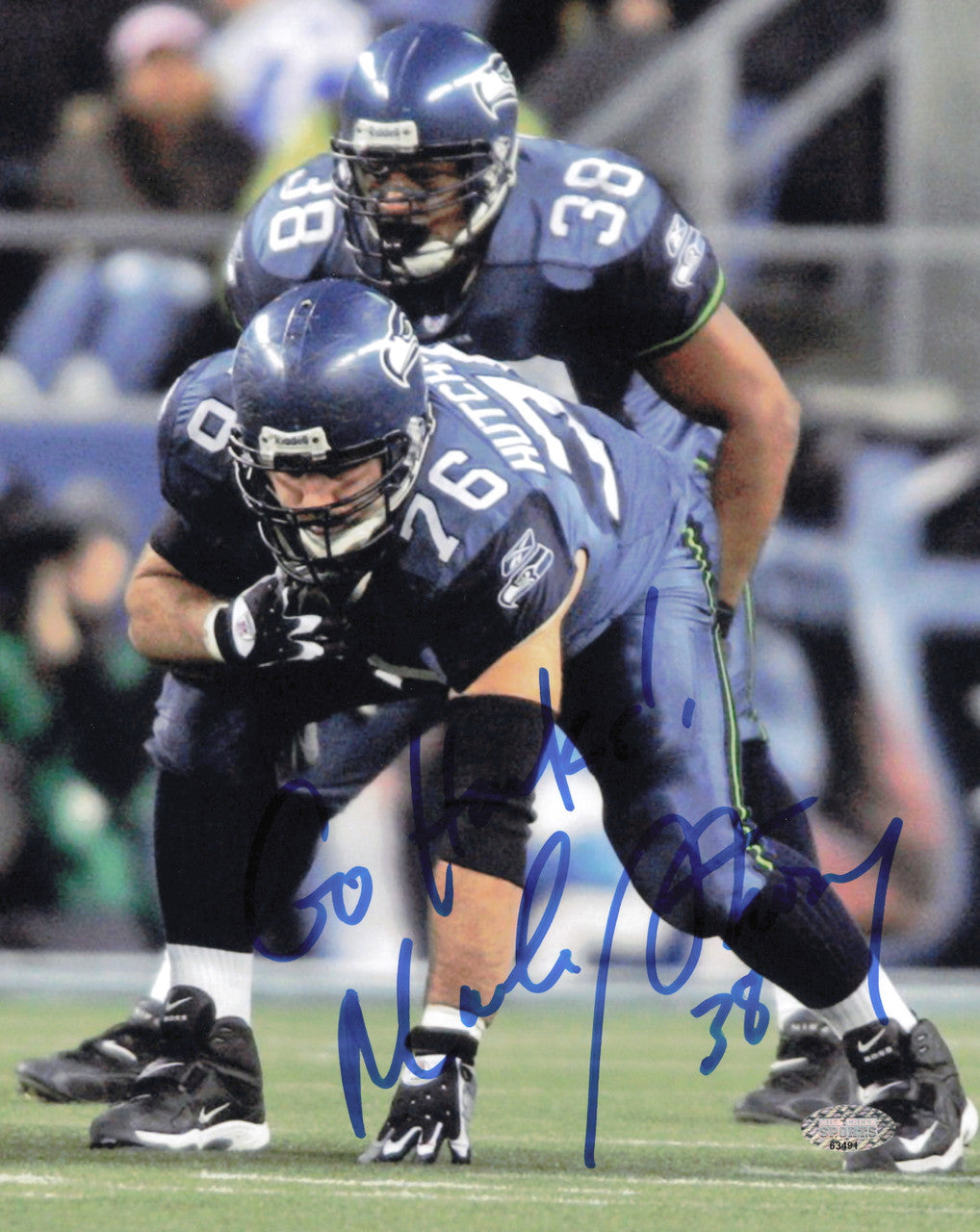 Mack Strong Autographed 8x10 Photo Seattle Seahawks MCS Holo #63491