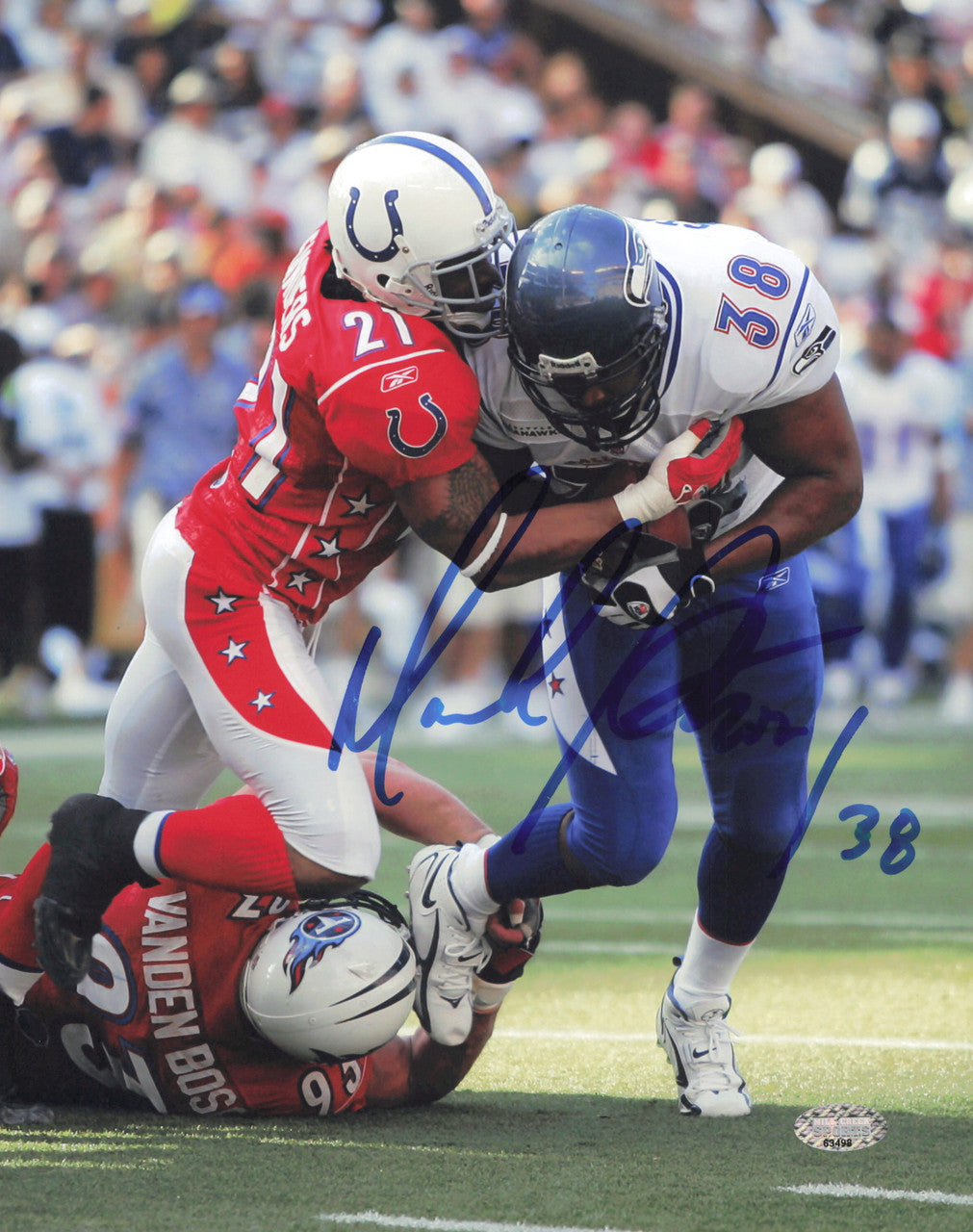 Mack Strong Autographed 8x10 Photo Seattle Seahawks MCS Holo #63498