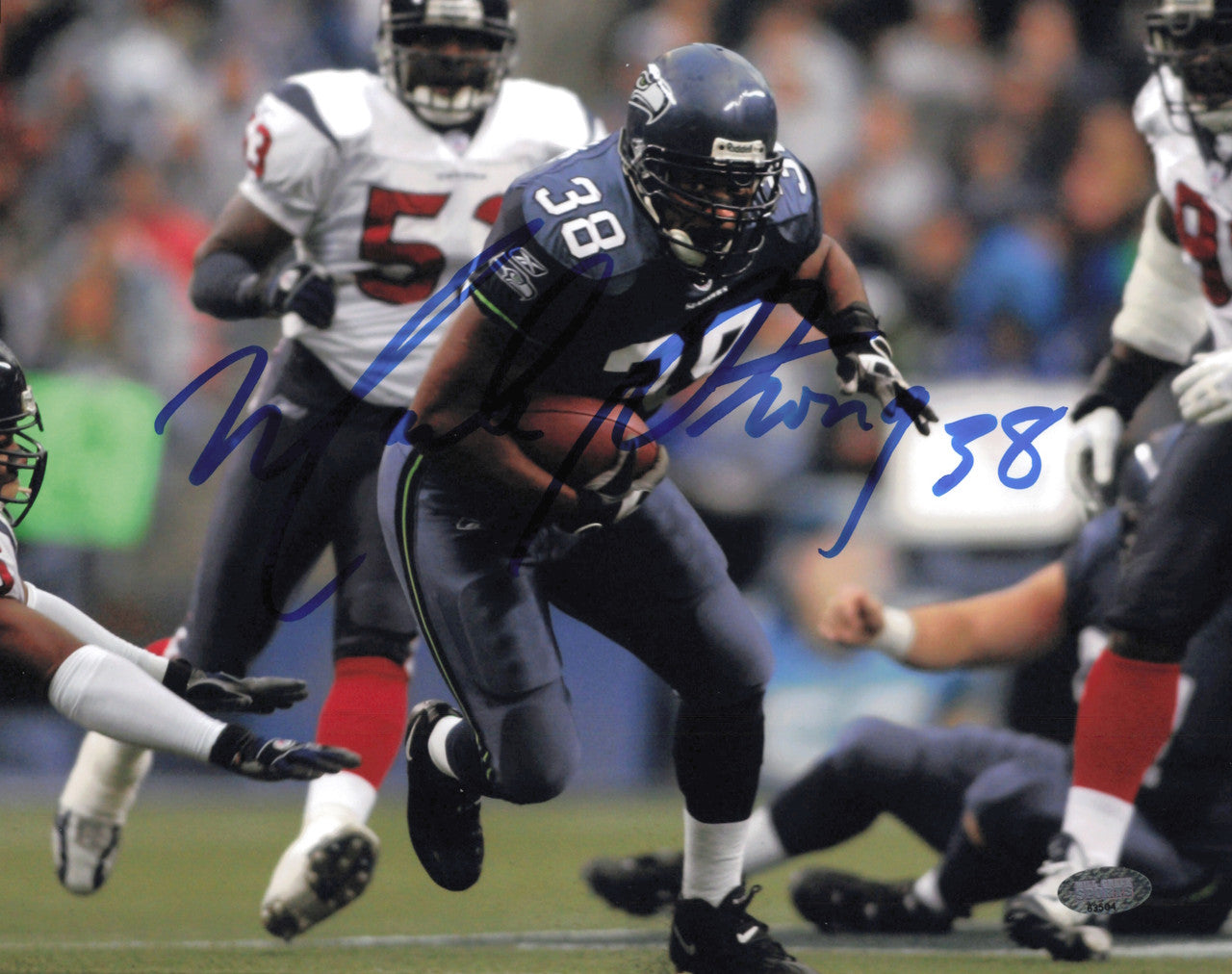 Mack Strong Autographed 8x10 Photo Seattle Seahawks MCS Holo #63504