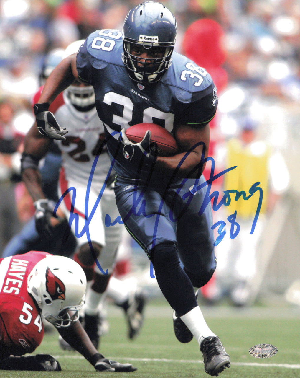 Mack Strong Autographed 8x10 Photo Seattle Seahawks MCS Holo #63505