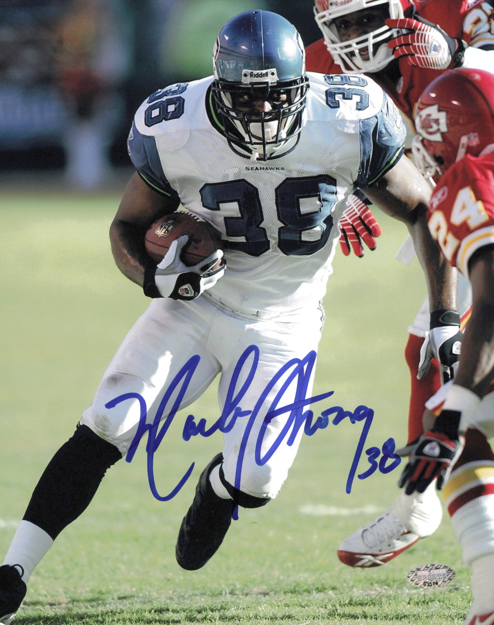 Mack Strong Autographed 8x10 Photo Seattle Seahawks MCS Holo #63514