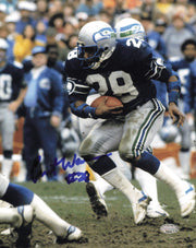 Curt Warner Autographed 8x10 Photo Seattle Seahawks MCS Holo #63552