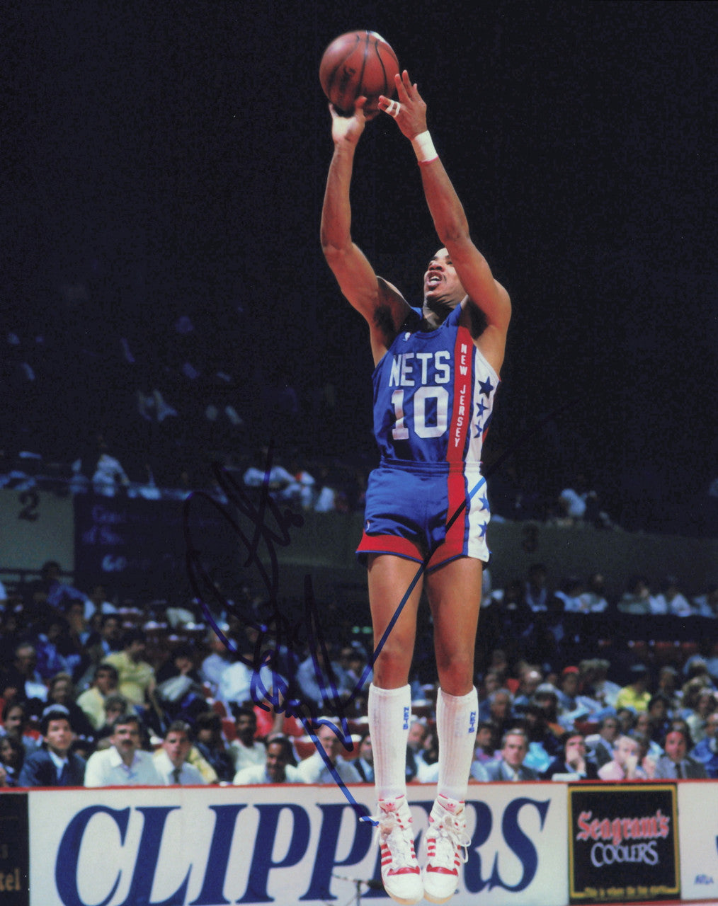 Otis Birdsong Autographed 8x10 Photo New Jersey Nets SKU #245645