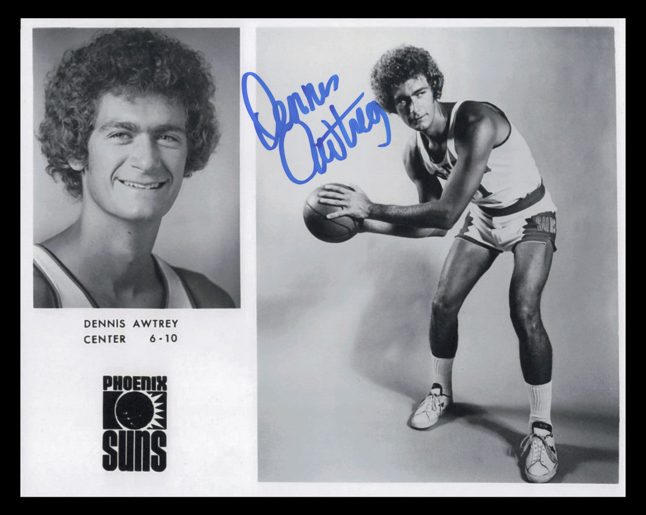 Dennis Awtrey Autographed 8x10 Photo Phoenix Suns SKU #245652