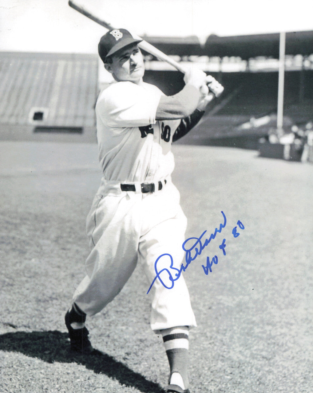 Bobby Doerr Autographed 8x10 Photo Boston Red Sox "HOF 86" SKU #245685