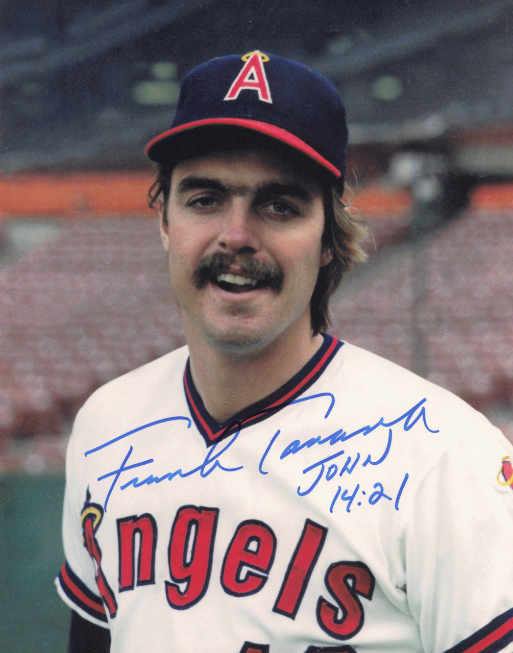 Frank Tanana Autographed 8x10 Photo California Angels SKU #245516