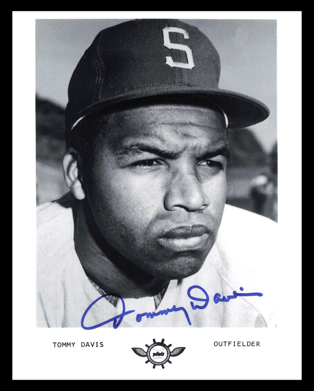 Tommy Davis Autographed 8x10 Photo Seattle Pilots SKU #245540
