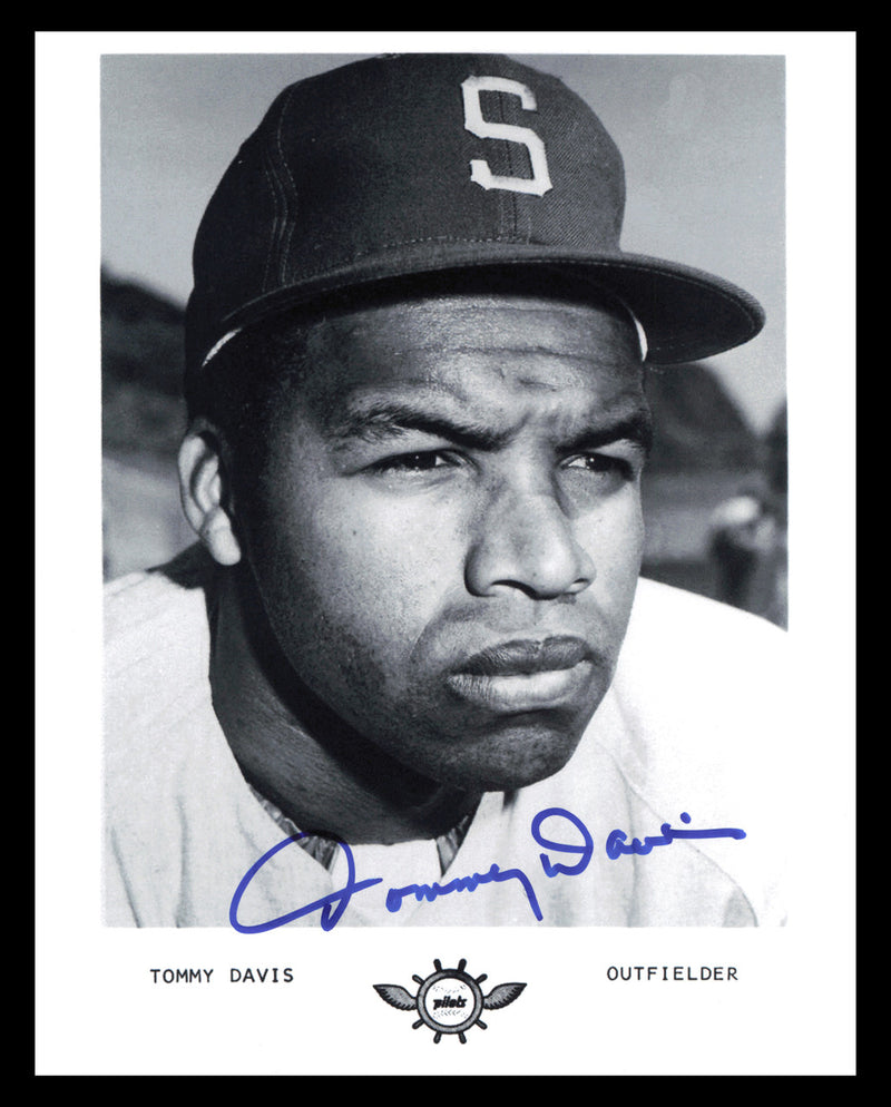 Tommy Davis Autographed 8x10 Photo Seattle Pilots SKU #245540