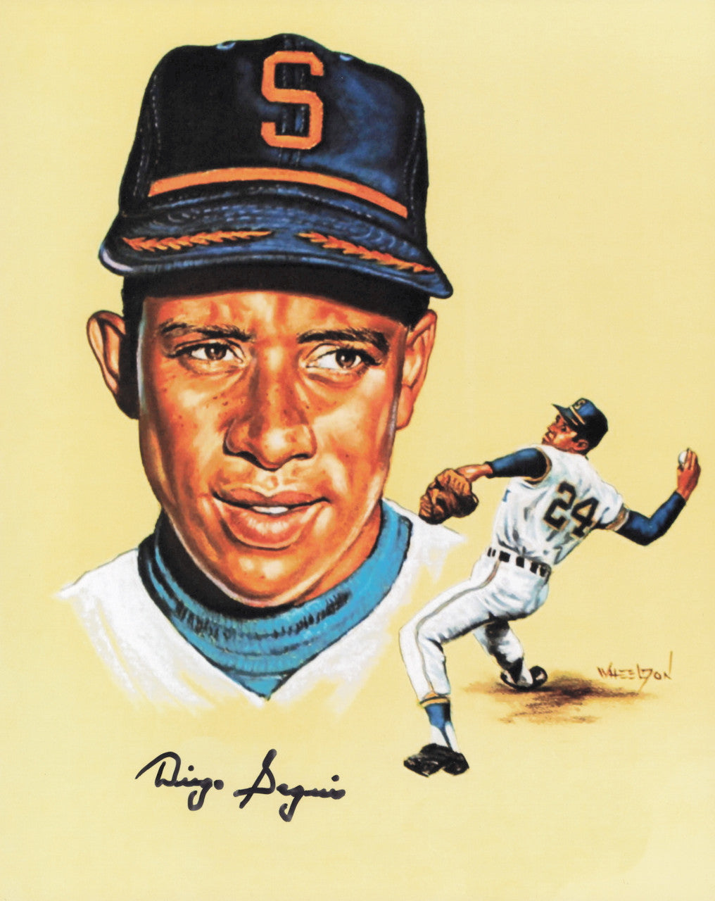 Diego Segui Autographed 8x10 Photo Seattle Pilots SKU #245551