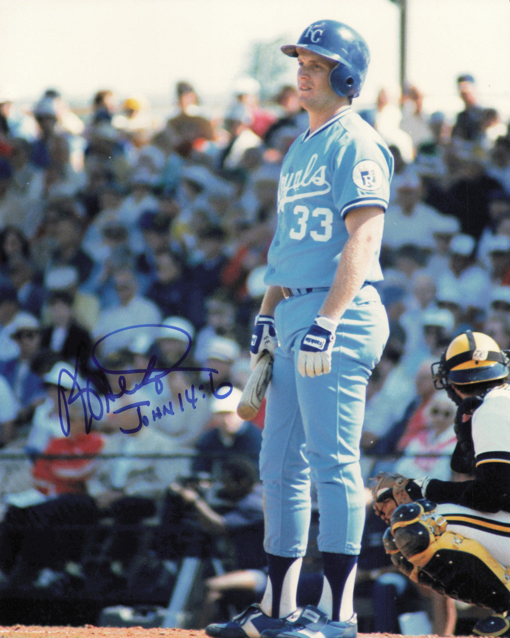 Kevin Seitzer Autographed 8x10 Photo Kansas City Royals SKU #245599