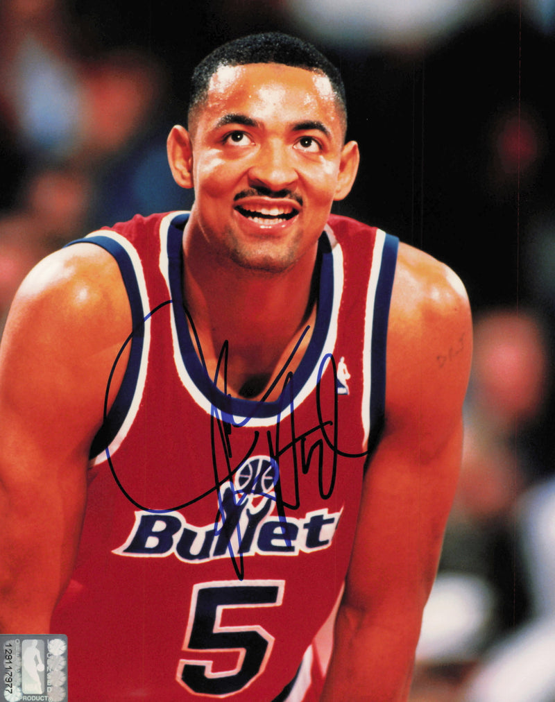 Juwan Howard Autographed 8x10 Photo Washington Bullets SKU #245619