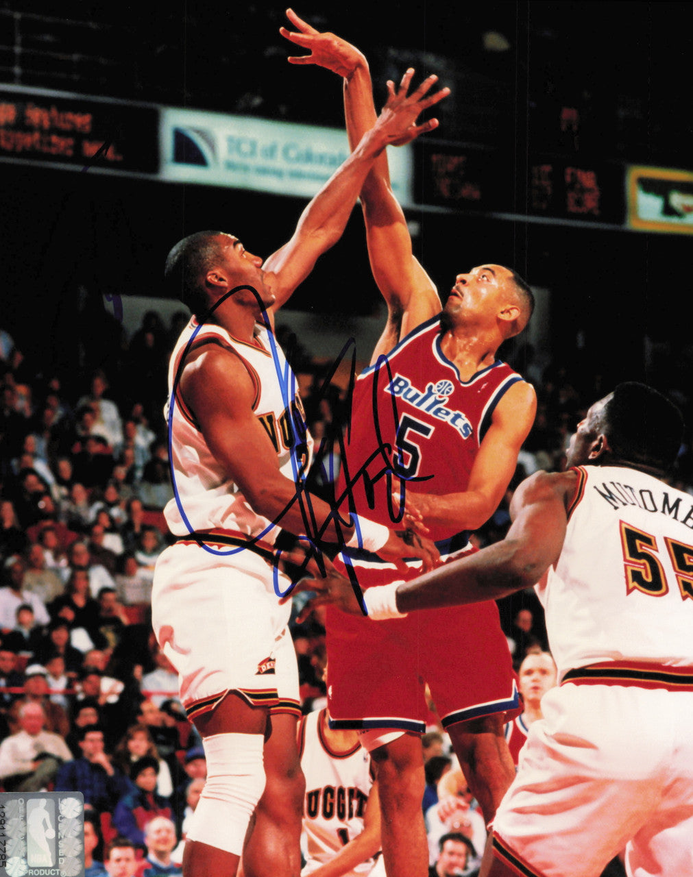 Juwan Howard Autographed 8x10 Photo Washington Bullets SKU #245620