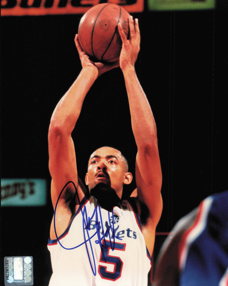 Juwan Howard Autographed 8x10 Photo Washington Bullets SKU #245622
