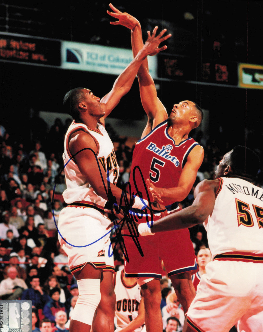 Juwan Howard Autographed 8x10 Photo Washington Bullets SKU #245624