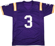 LSU Tigers Odell Beckham Jr. Autographed Purple Jersey Beckett BAS Witness Stock #243262