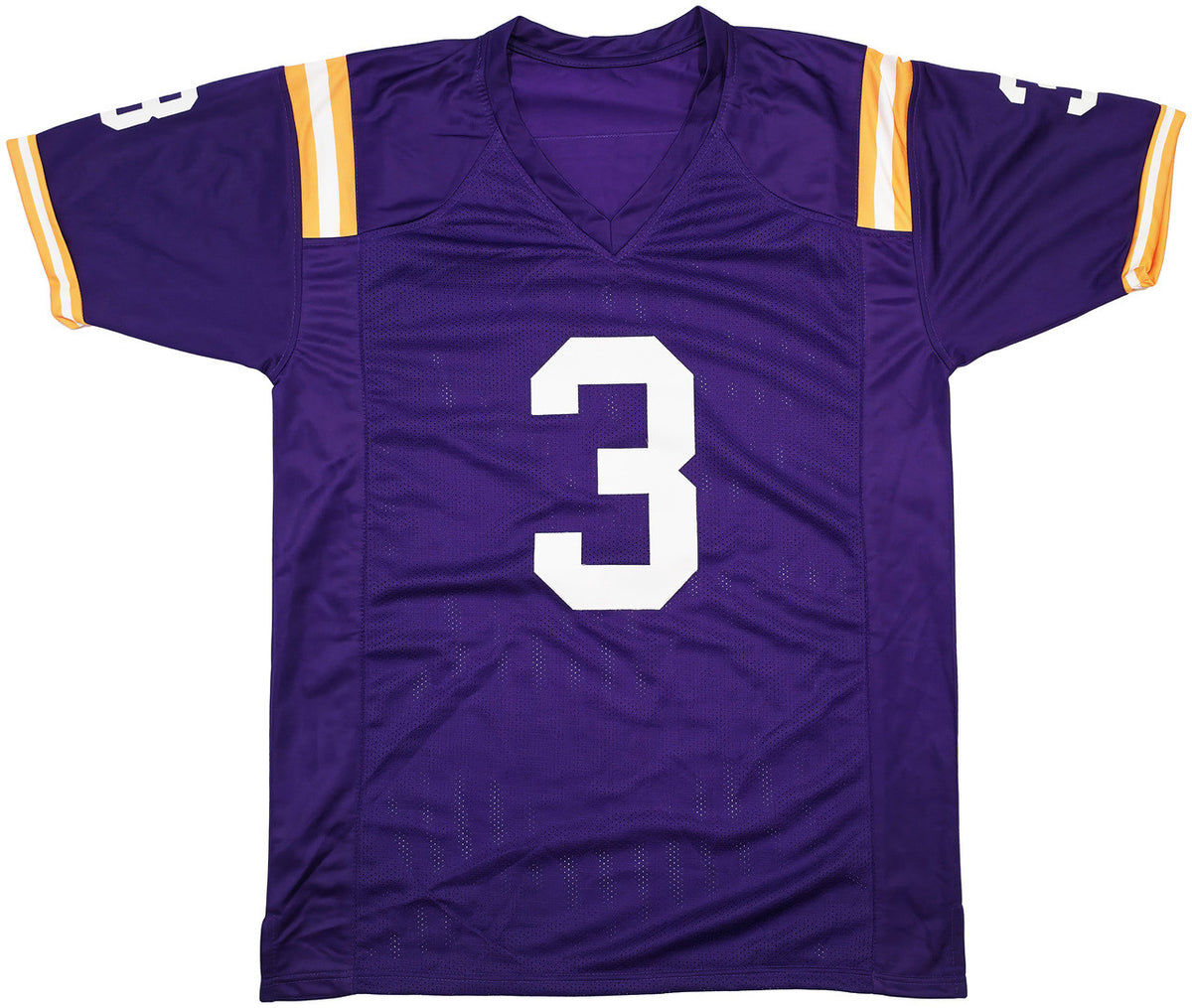 LSU Tigers Odell Beckham Jr. Autographed Purple Jersey Beckett BAS Witness Stock #243262