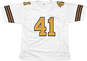 New Orleans Saints Alvin Kamara Autographed White Jersey Beckett BAS Witness Stock #243271