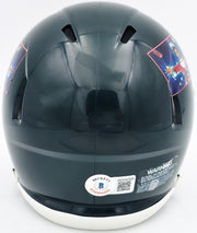 Chevy Chase Autographed Christmas Vacation Black Speed Mini Helmet Beckett BAS QR Stock #243613