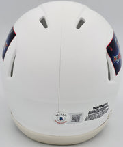 Chevy Chase Autographed Christmas Vacation White Speed Mini Helmet Beckett BAS QR Stock #243614