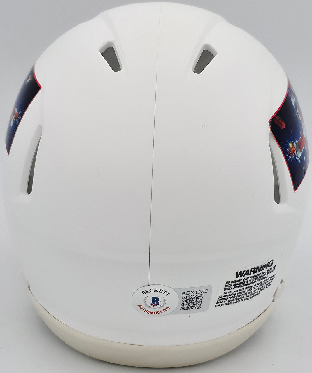 Chevy Chase Autographed Christmas Vacation White Speed Mini Helmet Beckett BAS QR Stock #243614