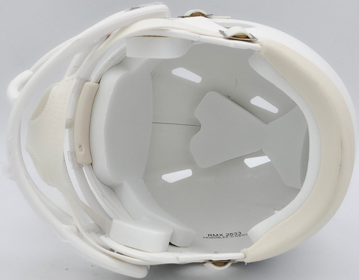 Chevy Chase Autographed Christmas Vacation White Speed Mini Helmet Beckett BAS QR Stock #243614