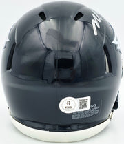 Michael Vick Autographed Philadelphia Eagles 2022 Alternate Black Speed Mini Helmet Beckett BAS Witness Stock #243632
