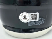 Michael Vick Autographed Philadelphia Eagles 2022 Alternate Black Speed Mini Helmet Beckett BAS Witness Stock #243632