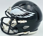 Michael Vick Autographed Philadelphia Eagles 2022 Alternate Black Speed Mini Helmet Beckett BAS Witness Stock #243632