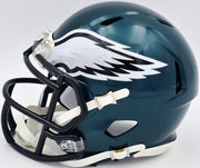 Michael Vick Autographed Philadelphia Eagles Green Speed Mini Helmet Beckett BAS Witness Stock #243633