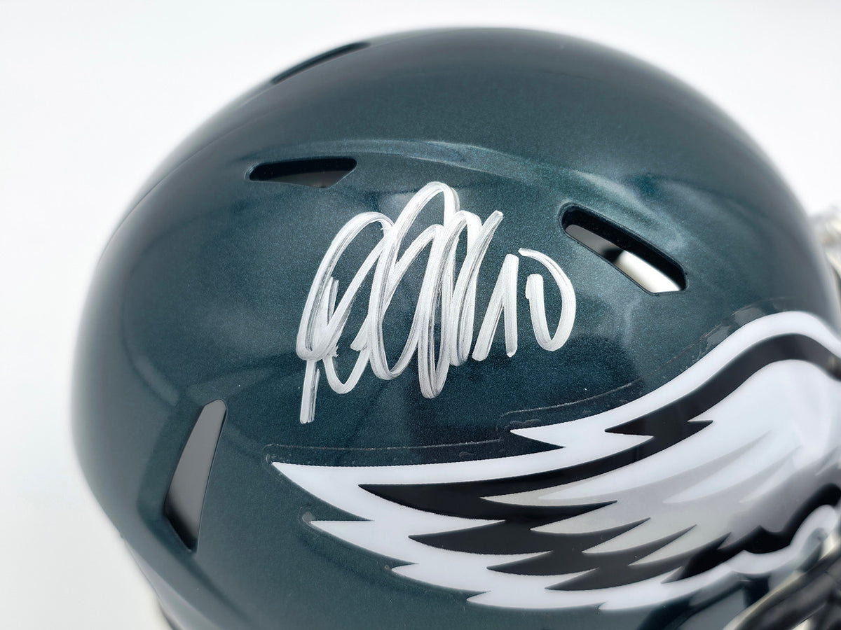 DeSean Jackson Autographed Philadelphia Eagles Green Speed Mini Helmet Beckett BAS Witness Stock #243638