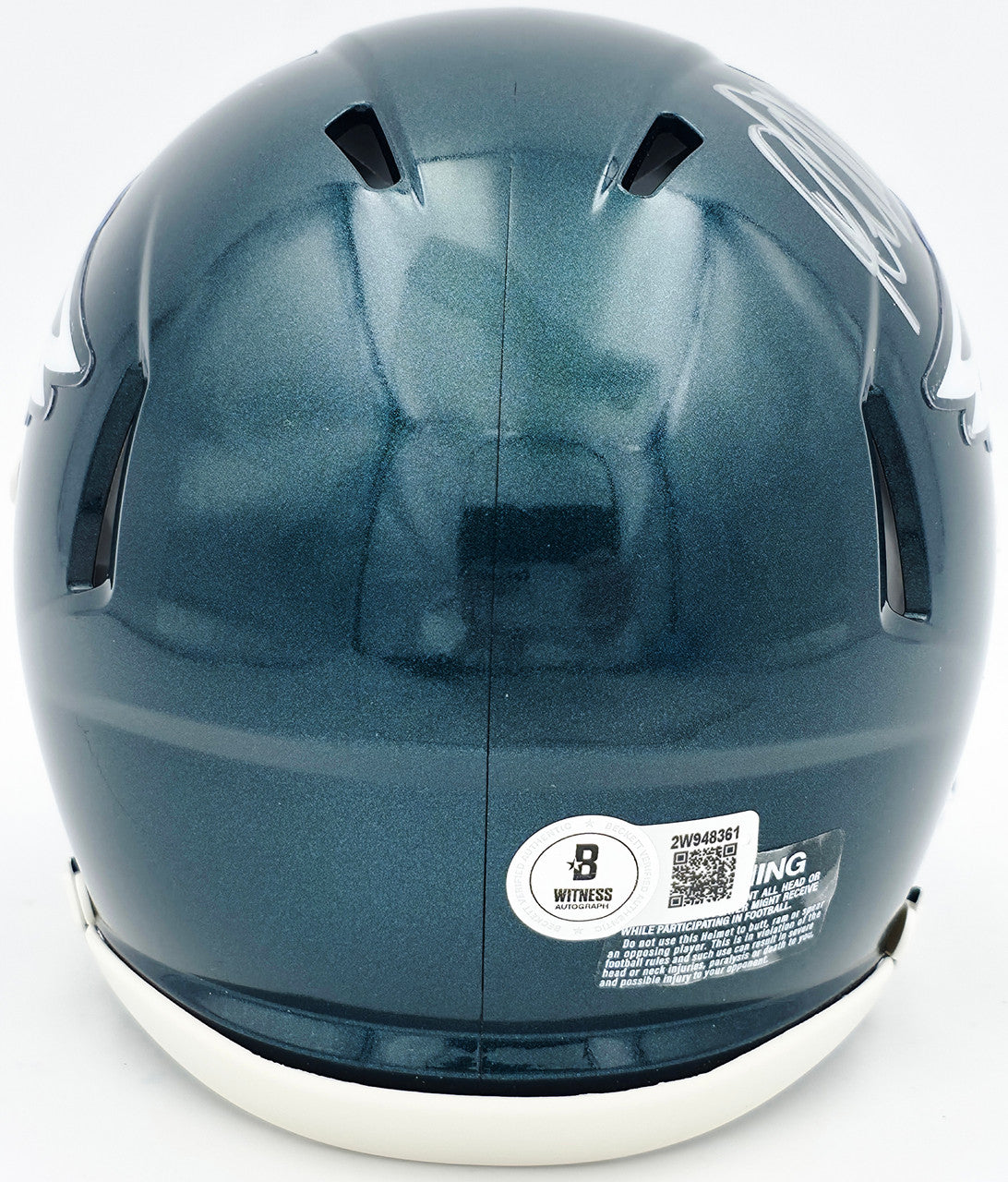 DeSean Jackson Autographed Philadelphia Eagles Green Speed Mini Helmet Beckett BAS Witness Stock #243638