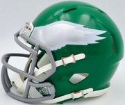 DeSean Jackson Autographed Philadelphia Eagles 2023 Alternate Kelly Green Speed Mini Helmet Beckett BAS Witness Stock #243639