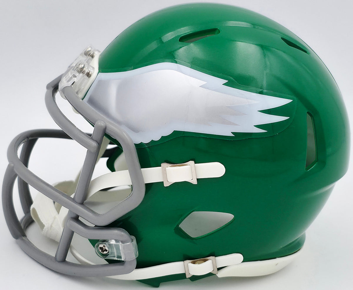 DeSean Jackson Autographed Philadelphia Eagles 2023 Alternate Kelly Green Speed Mini Helmet Beckett BAS Witness Stock #243641