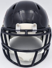 Devin Hester Autographed Chicago Bears Blue Speed Mini Helmet Beckett BAS Witness Stock #244044